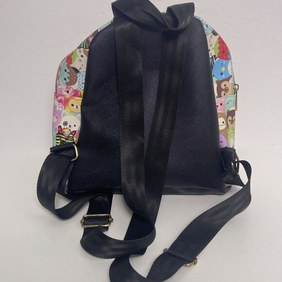 Original Squishmallows Mini Backpack Kelly Toys Logo Plate 10x10x5 In Multicolor - Picture 6 of 10